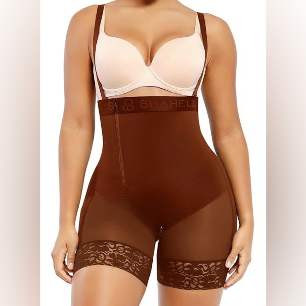 Brown High-Waisted Shapewear